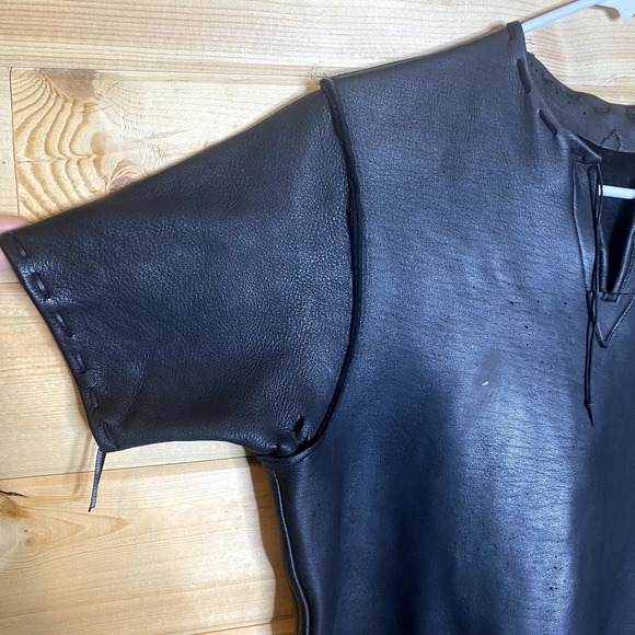 Men's Leather Custom Made Upcycled Rocker Band Outfit - Picture 9 of 15